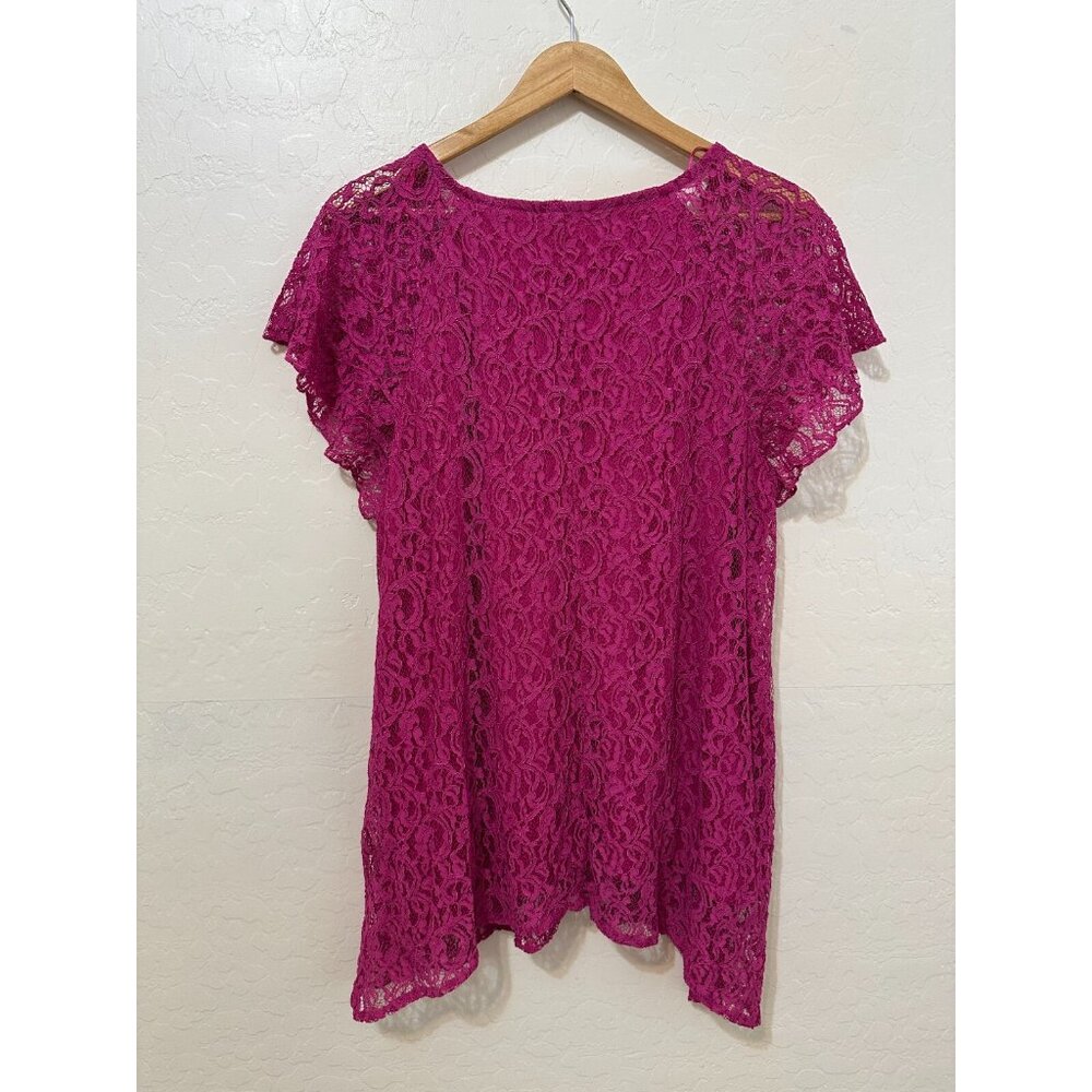 Y2K Simply Emma Womans Crochet Top Size 1X Boho Fairy Feminine Western Boho Work - Picture 13 of 15